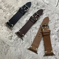 Apple Watch/Ultra 全系列適用 手工縫線 單層意大利牛皮錶帶
