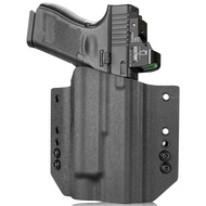 Fit: Glock G17/19/44 (GEN 1-5)&G23/32 (Gen 3-4),with Streamlight TLR1/TLR1S/TLR1 HL,OWB Kydex Holste