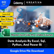Video Course- Data Analysis By Excel, Sql, Python, And Power Bi  | Learn Excel | Excel Course