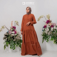 # Dthree - Gamis Athaya Series ( Caramel ) Dress Muslim / Gamis Wanita