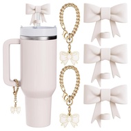 Cup Holder White Stanley Compatible with Stanley and Bow Cup-10mm Set Straw Accessories Top Lid Stan