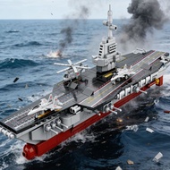 High Difficulty Large Destroyer Assembled Toys Liaoning Carrier Aircraft Carrier Model Aircraft Carr
