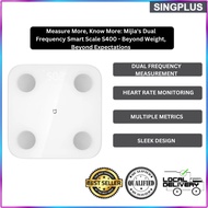 【SG LOCAL SELLER】Xiaomi Smart Body Fat Composition Scale S400 Led Display Dual Frequency Measurement