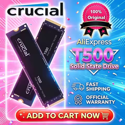 New Original Crucial T500 1TB 2TB SSD Gen4 NVMe M.2 SSD 7300MB/s Gaming Internal Solid State Drive f