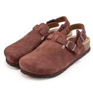 FM SHOES Full Genuine Leather Arch Decompression Nubuck Leather Steamed Bread SHOES Red Brown