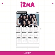 2025 IZNA KPOP CALENDAR + LAMINATED 2 SIDES OF KOREAN IDOL BIAS UNOFFICIAL NAYA JEEMIN JUNGEUN SAEBI