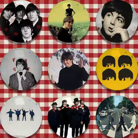 Band The B-Beatles 32/44/58mm Handmade Pins Round Brooch Badge Backpacks Clothes Jewelry Gifts