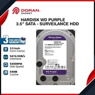 WD Caviar Purple 1TB 2TB 3TB 4TB 6TB - 3.5" Internal Hard Drive for CCTV HD HDD WD Purple