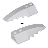 COOLPON|This Is LEGO Lego's Parts Wedge 6x2 Left+Right 41747+41748 Light Gray