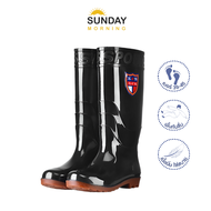 รองเท้าบูท สูง13นิ้ว (เบอร์39-45) รองเท้าบูทยาว ตัดหญ้า รองเท้าบูทยาง รองเท้ากันน้ำ รองเท้าลุย รองเท้าบูทดำนา สีดำ