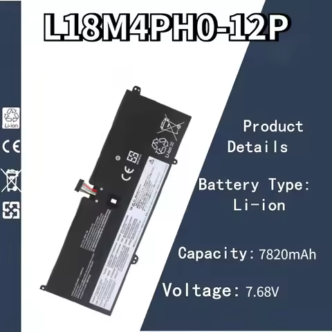 7.68V 7820mAh L18M4PH0-12P Laptop Battery For Lenovo YOGA C940-14IIL 81Q9 L18M4PH0 L18C4PH0 Laptop B