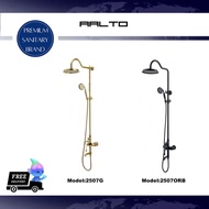 AALTO | Gold/Matte Black + Copper RAIN-SHOWER MIXER 2507