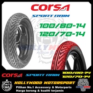 2026} TYRE SCOOTER QJ AX200S / VARIO CORSA SPORT RAIN TIUBLESS 100/80-14 + 120/70-14 VARIO 160 VARIO