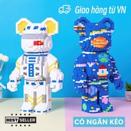 Bearbrick jinx 35cm Astronaut Puzzle Bearbrick nanoblocks nano 3d Large Model Assemble