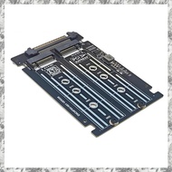 [I O J E] M. 2 B-Key  6Gbps Dual SSD to SFF-8639 U. 2 Adapter Card Converter 2 in 1 M. 2 M-Key NVME 