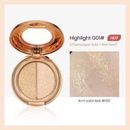 IMAGIC Lightweight Highlighter Natural Diamond Glitter Brightening Two-Tone Highlight Powder