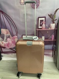 出口歐美Luggagezone 20 吋玫瑰金色登機行李箱 20 inch rose gold colour luggage 55×22×37 cm