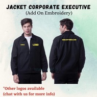 Readystock Jaket Korporat Sulam Nama + Logo Add On Embroidery Executive Jacket EJ0201