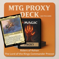 MTG PROXY DECK - Riders of Rohan : The Lord of the Rings Commander Precon