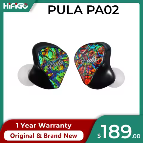 PULA PA02 HiFi Earphone 1DD+4BA Hybrid In-Ear Monitors Hi-Res Music Studio Wired Hybrid Driver Earph
