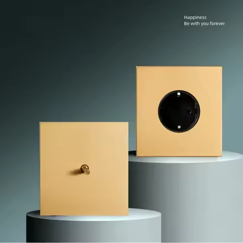 Wall Light Stainless Steel Panel Toggle Switch Vintage Momentary Switch Gold 1-4 Gang 2 Way Switch f