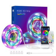 5/7.5/10M Dreamcolor USB Led Strip Lights LED Strip Lights with Remote RGBIC Color Changing Lights B