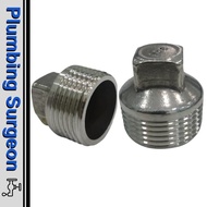 Faucet Connector 25mm Water Pipe Connector Plumbing Pipe Plug Pipe Plumbing Bathroom Fixtures Stainl