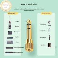 PURED 1/2Set 6.5mm To 3.5mm And 3.5mm To 6.5mm Audio Adapter Set 1/4-inch To 1/8-inch And 1/8-inch T