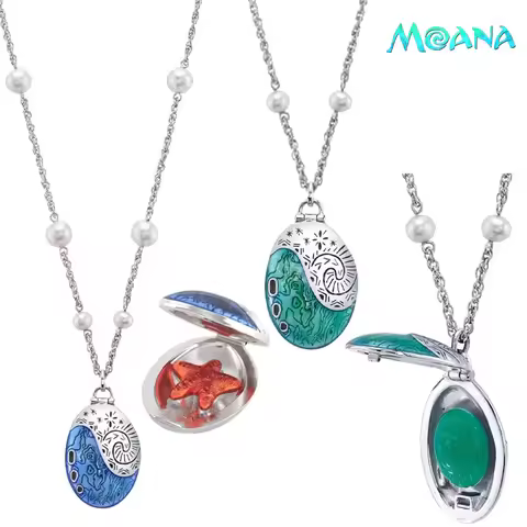 Moana Ocean Star Necklaces New Disney Anime Peripheral Choker Girls Boys Cosplay Necklet Fashion Jew