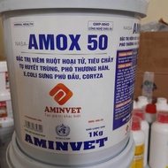 Amox 50% 1kg phân xanh phân trắng dùng cho gà heo