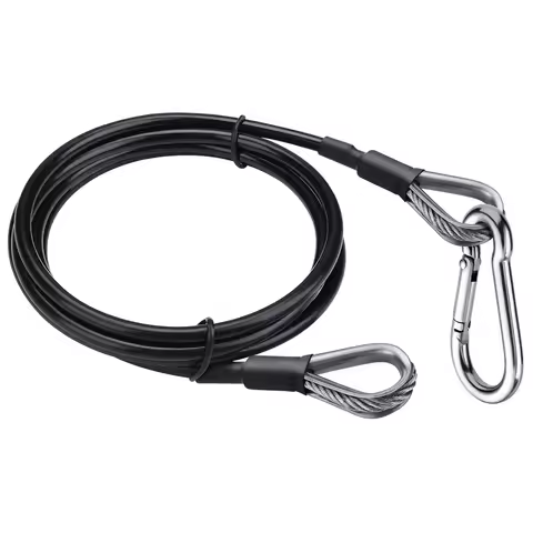 Thick 5mm Heavy Duty Gym Cable Extender 39/59 Inch Extension Rope Attachment Compatible with Home Gy