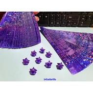 Pack of 600 Strips Purple Color Tiny Stars Origami Paper Kits. 16.5cm x 0.8cm. (4D Glittering paper 