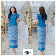 ผ้าญี่ปุ่นพิมพ์ลายLisa  เสื้อกับผ้าถุง