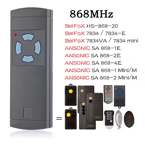 BelFoX 868 HS-868-20 7834 868 7834E 7834VA 7834mini SA 868-1E 868-2E 868-4E 868-1 868-2 Mini/M Garag