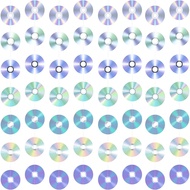 8PCS 90s Party Hanging Decorations, Retro CD Music Theme Paper Hanging Garland Ceiling Decorations f