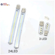 3LED / 24LED Portable Mini USB LED Night Light Extension USB Keychain 5V Desk USB Reading lamp