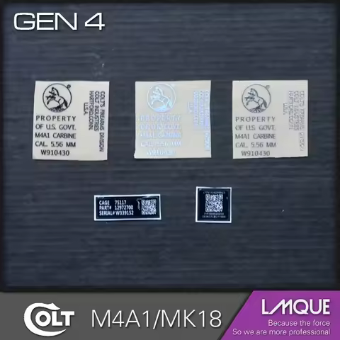M4A1/MK18 Metal Sticker DIY Decoration MK18 New Weill G36 Jinming M4 Gel Ball Water Gun HK416 LeHui 