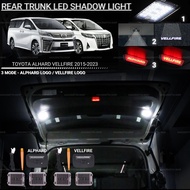 AMAZING Toyota Alphard Vellfire AGH30 ANH30 AH30 2015-2023 Car Rear Trunk LED Shadow Light Accessori