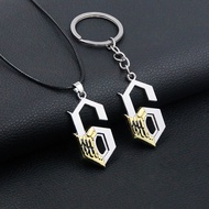 Gentle Whispering Anime Merchandise Death God Ten Blade Sixth 6 Shape Pendant Necklace Glim Qiao.Jac