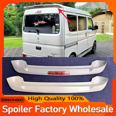 For 2017-2024 DA17 SUZUKI EVERY BUDDY ABS PLASTIC ORIGINAL SPOILER WITH BRAKE LIGHT DA17W DA17V Wago
