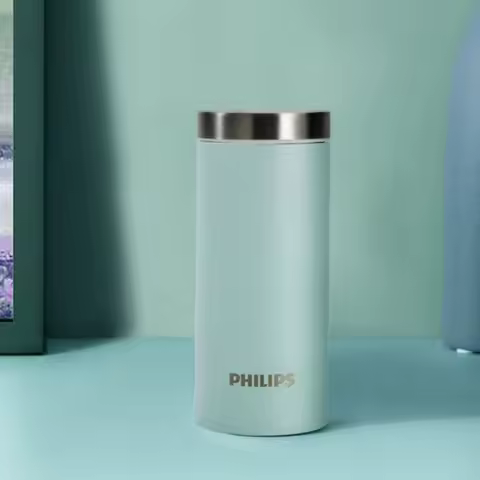 Philips AWP2564 200ml Mini Pocket Thermal Bottle 316 Stainless Steel Vacuum Insulated Leakproof Trav