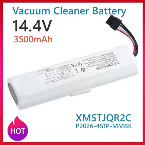 3500mAh 14.4V Replacement Battery for Xiaomi Vacuum Mop 2C XMSTJQR2C/Trouver Finder RLS3 LDS Robot C