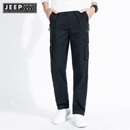 Jeep spirit 1941 estd workwear pants for mens new spring and autumn casual long pants straight tube