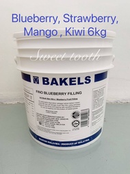 BAKELS FILLING MANGO, BLUEBERRY, STRAWBERRY, MANGO, KIWI TOPPING 6KG