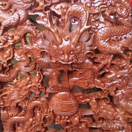 Wood Carving Peach Wood Company Decoration Kowloon Peach Wood Pendant Manufacturer Crafts Wholesale 