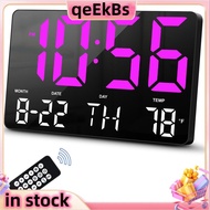 Digital Clock Digital Wall Clock with Remote ControlLED Clock Large Display with Date Week Temperatu
