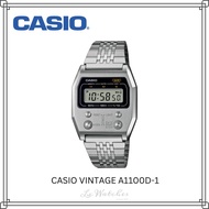 Casio Vintage A1100D-1 A1100D A1100D1 100% original Authentic Casio digital watch stainless steel