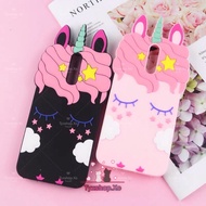 Huawei Y7P Y9S Y5 Y7 Y9 Prime 2019 2018 Honor 8x Cartoon 3D Soft Case Pinky Unicorn Rubber
