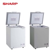 SHARP ตู้แช่แข็งฝาทึบ Chest Freezer รุ่น SJ-CX100T สีเท