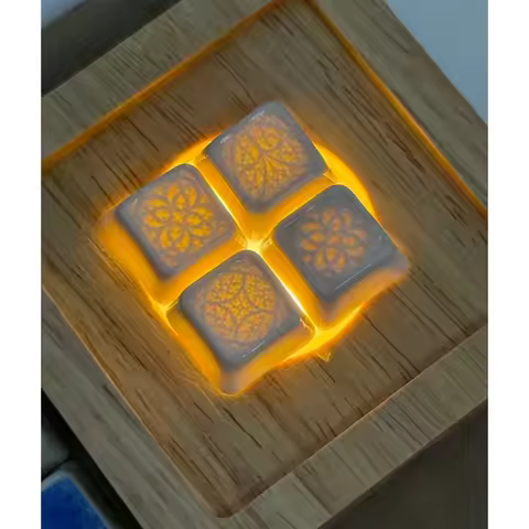 Ceramic Keycaps XDA Profile Artisan Keyboard Caps Ceramic Pattern Custom Handmade Keycaps for Mechan